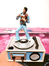 VINTAGE ELVIS PRESLEY TEDDY BEAR MUSIC BOX BY FRANKLIN MINT 2000 VG++ CONDITION