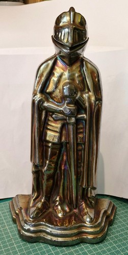 Vintage cast iron knight - cast,