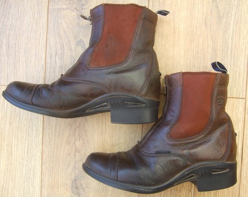 Ariat brown leather - ariat, leather~zip