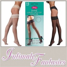 Hold Up Stockings Black Nude
