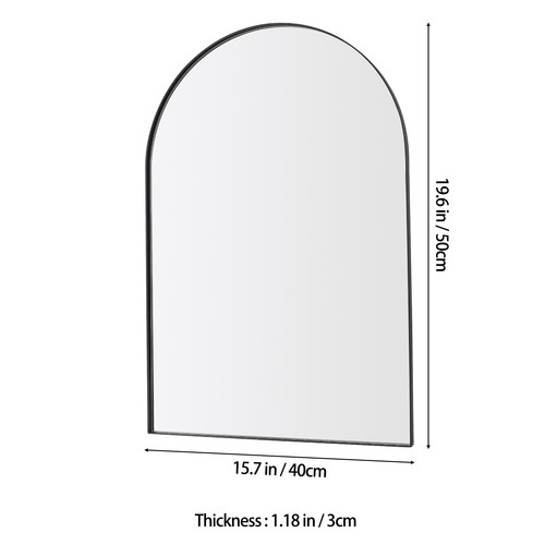 Arched bathroom mirror wall - arched,
