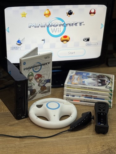 Nintendo wii black - wii, console
