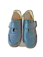 DAMART SHOES MED BLUE LEATHER