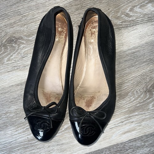 Chanel ballet flats size - chanel,