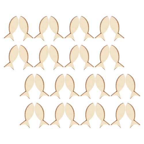 50pcs wooden fish blank - wooden,