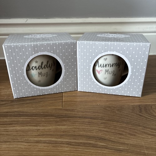 Mummy and daddy mugs cups - mummy, bone