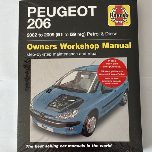 Haynes peugeot 206 owners - haynes,