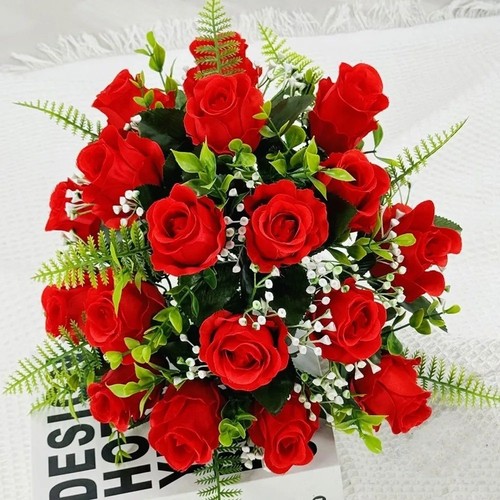 Heads silk rose artificial - heads,
