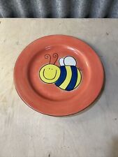 Whittard Of Chelsea Bouncing Pig Bee Design 10.5” Dinner Plate Used Great Cond
