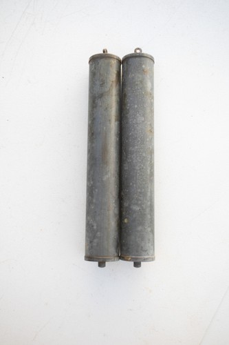Pair brass cased - cased, pendulum