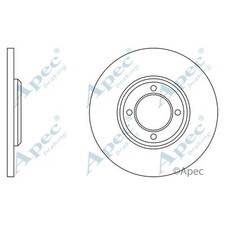 2x Brake Discs Solid For Ford