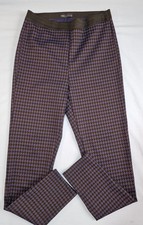 M&S Collection | High Waisted | Dogtooth Leggings Checked Stretch  Skinny UK12 L