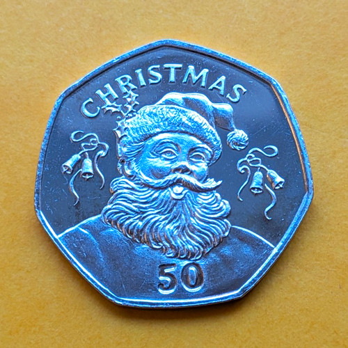 Gibraltar 2017 christmas 50p - christmas,
