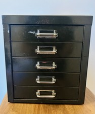 Green 40s 50s Vintage Filing Cabinet / Collectable Item