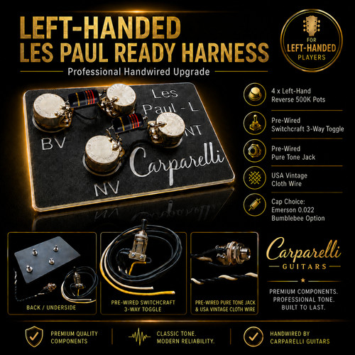 Left handed les paul - left, wiring