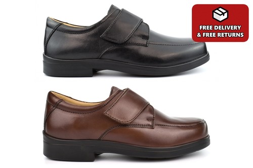 Mens wide fit - fit, leather