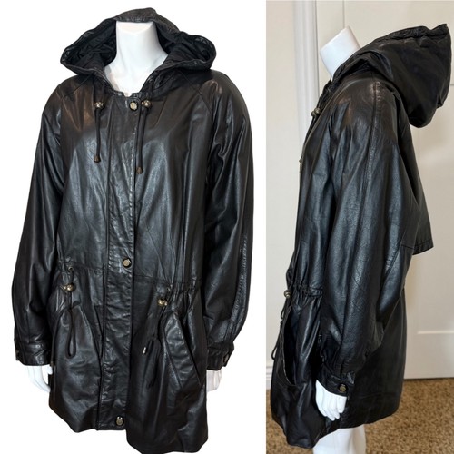 Vintage leather parka w - vintage,