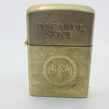 Vintage Brass Lighter Bacardi