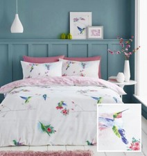 Duvet set pink flower humming
