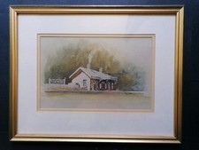 Contemporary Watercolour Painting,  Tintern Station, Wales, Tony Slater