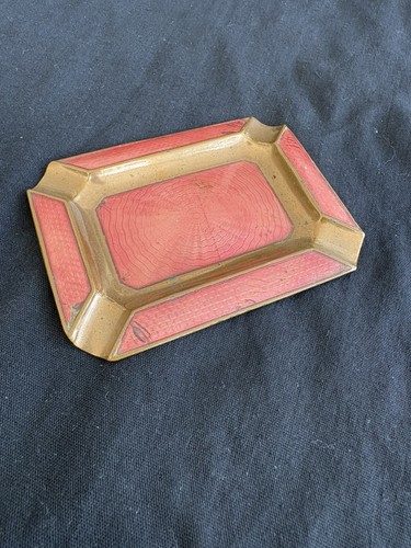 Vintage art deco red guilloche - red,