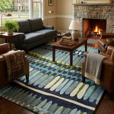 Rowen Hand Tufted Rug – Blue