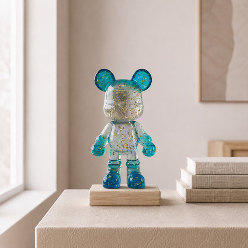 Decoor fleck bear ornament - bear,