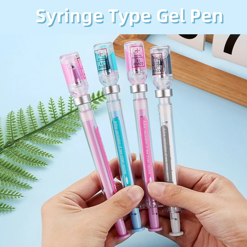 10pcs syringe gel pens - syringe, novelty