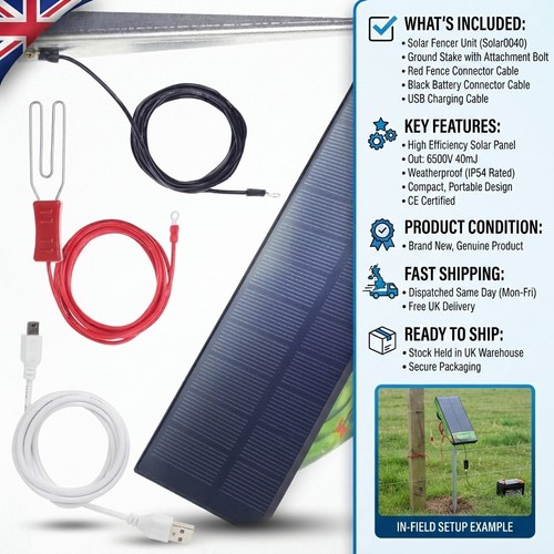 Portable solar electric fence - solar,