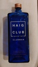 Empty Whiskey Bottle Haig Club