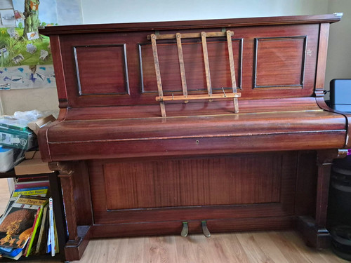 Spencer upright piano - upright, mahogany