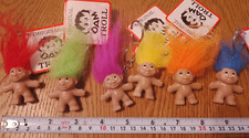 1 Genuine  Vintage Original 1989 DAM Troll Keyring     [ New old stock ]