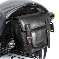 Leather saddlebag for Triumph