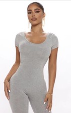 SEXY Women's Short Sleeve Jumpsuit Slim Playsuit Bodysuits Unitard Leggings Tops