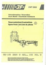 JF Drum Mower CMT2800 CMT 2800 Parts Manual