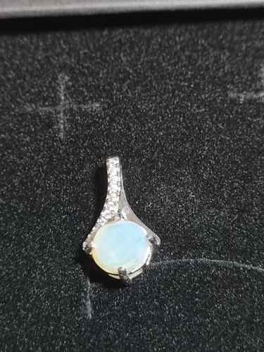 Natural opal pendant - opal, coober