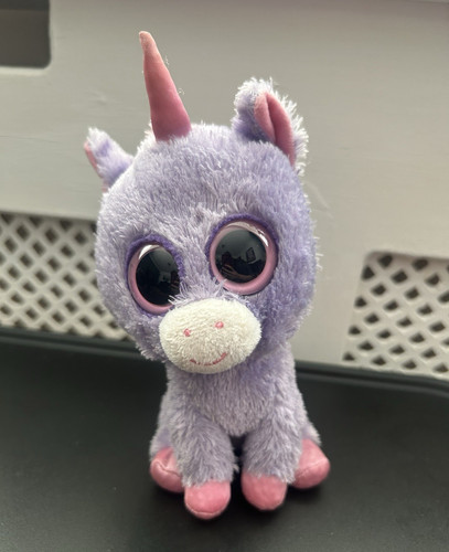 Purple unicorn plush soft - purple,