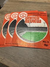 Old Man Utd Programmes From