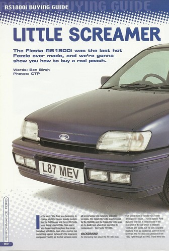 Ford fiesta rs1800i original - ford,