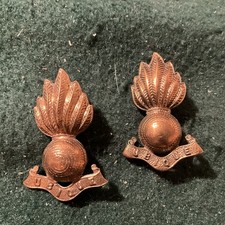 2 x Royal  artillery-  gilded