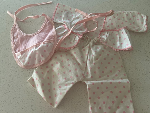 Pink polka dot - dot, doll