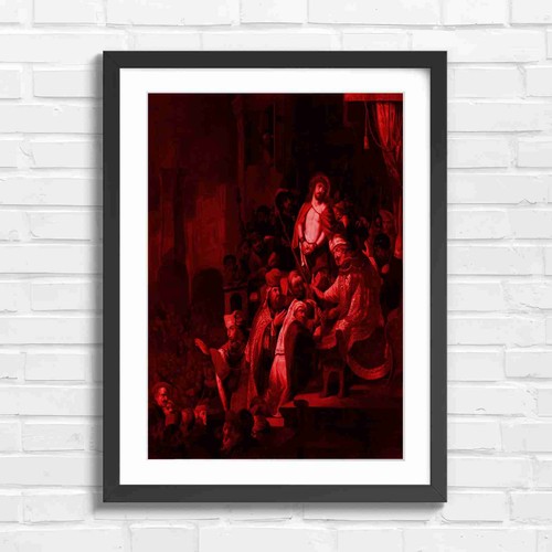 Christ before pilate crowd art - before,