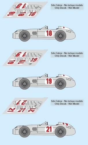 Decals mercedes w196 - decals,