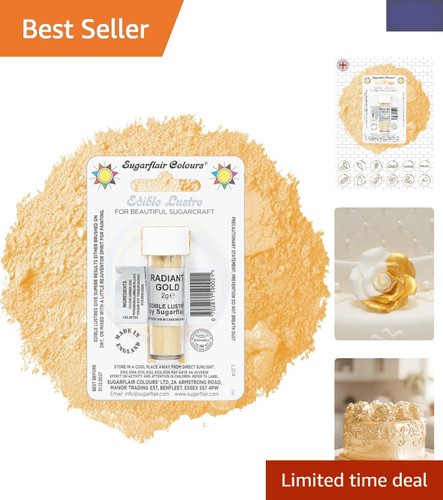 Radiant gold edible lustre - gold,