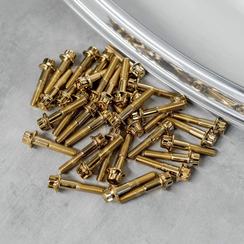 140x 32mm gold 3pc wheel - m6,