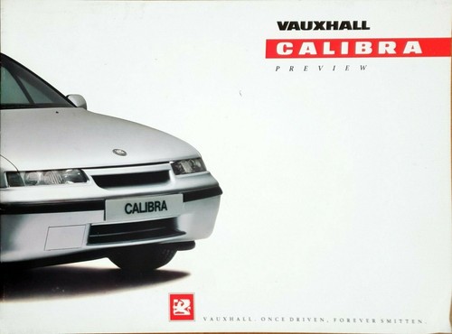 Vauxhall calibra brochure 1989 - vauxhall,