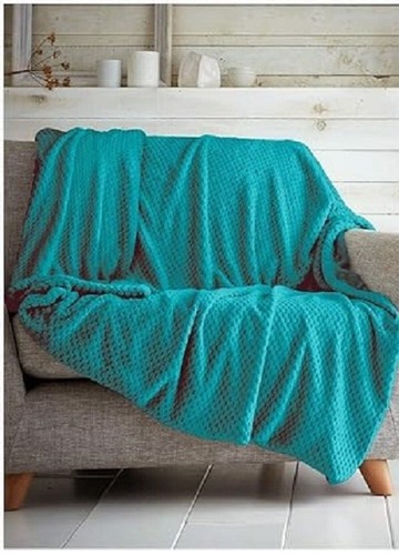 Luxury popcorn waffle throw - luxury,