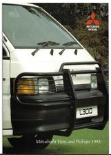 Mitsubishi Vans & Pick-Ups 1993 UK Market Sales Brochure L200 2WD 4WD L300