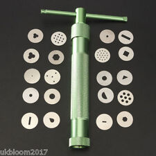 20 Discs Paste Extruder Sugar For Clay Fimo Craft Gun Cake Sculpture Decoration