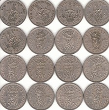 SCOTTISH ONE SHILLING COINS